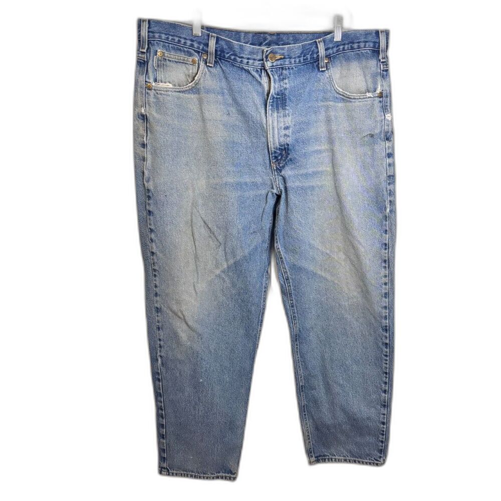 Carhartt Distressed Relaxed Fit Straight Leg Jeans W42 L32 Workwear Skater